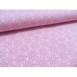 Jersey Kombistoff Blumen Blüten türkis